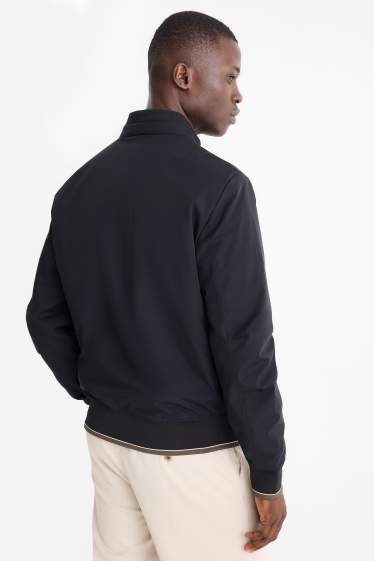 Heren - Blouson - gevoerd - waterafstotend - donkerblauw