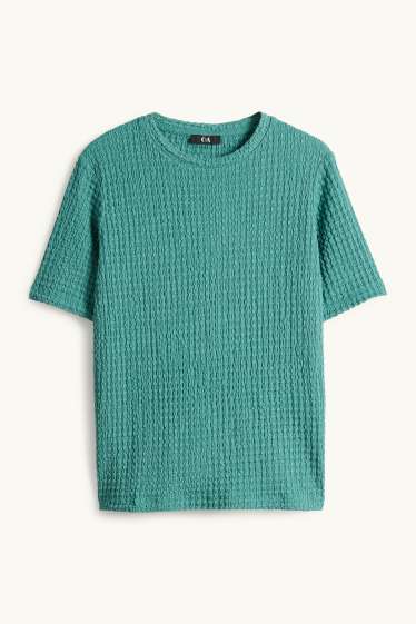 Femei - Tricou - regular fit - structurat - verde