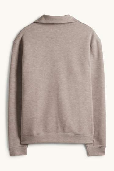 Men - Sweatshirt - taupe