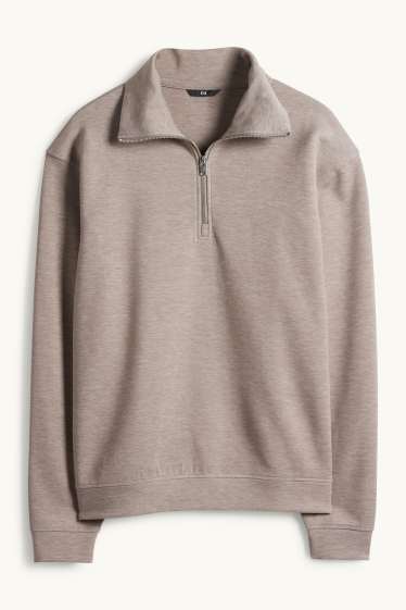 Men - Sweatshirt - taupe