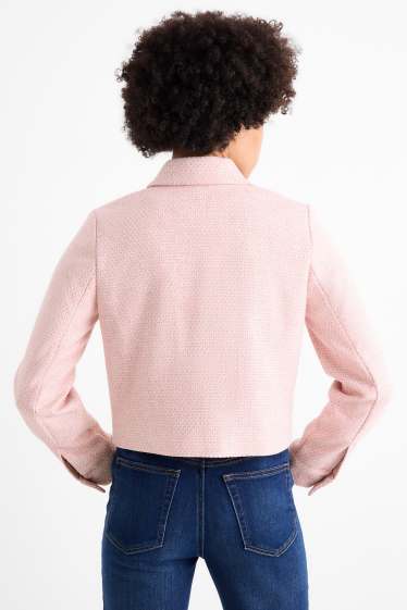 Dona - Blazer formal - relaxed fit - texturat - rosa