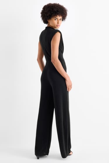 Donna - Tuta - effetto brillante - nero