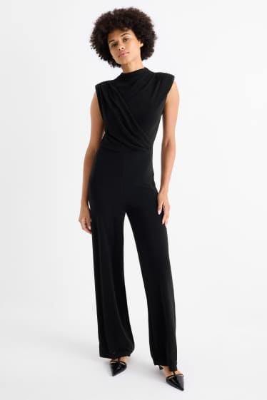 Donna - Tuta - effetto brillante - nero