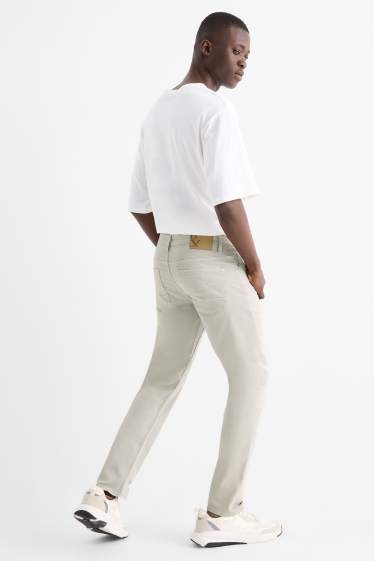 Men - Trousers - slim fit - LYCRA® - light gray