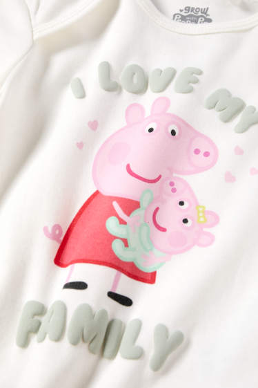 Baby: meisjes - Peppa Pig - rompertje - wit
