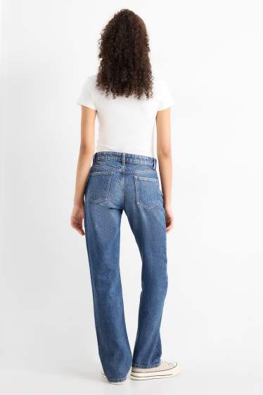 Dona - Straight Jeans - low waist - texà blau