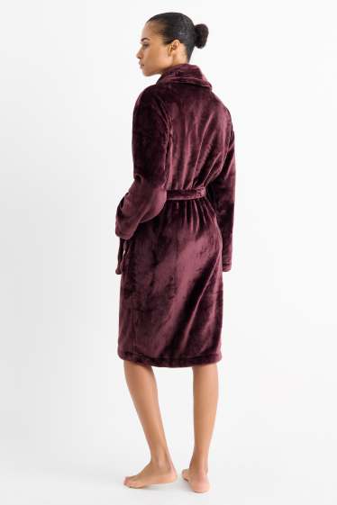 Femmes - Peignoir - bordeaux
