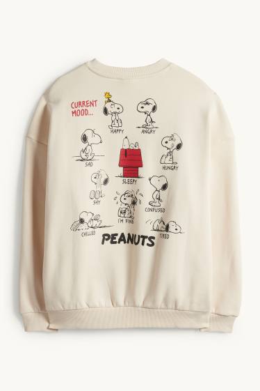 Women - Sweatshirt - Peanuts - light beige