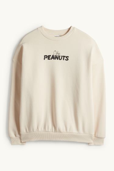 Women - Sweatshirt - Peanuts - light beige