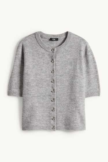Women - Cardigan - gray-melange
