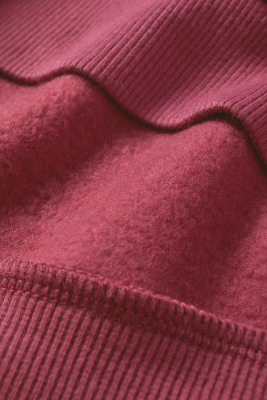 Children Girls - Los Angeles - sweatshirt with rhinestones - dark rose