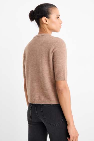Women - Cardigan - light brown