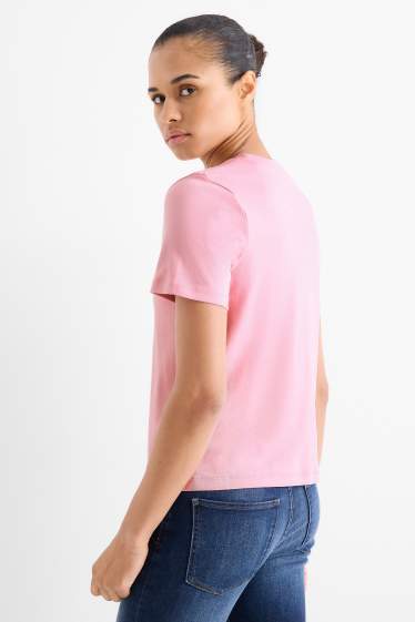 Femmes - T-shirt - slim fit - rose
