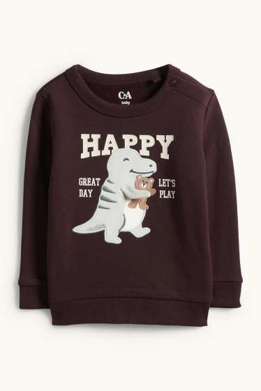 Bébés garçons - Dinosaure et ours en peluche - tenue bébé - 2 pièces - marron / beige