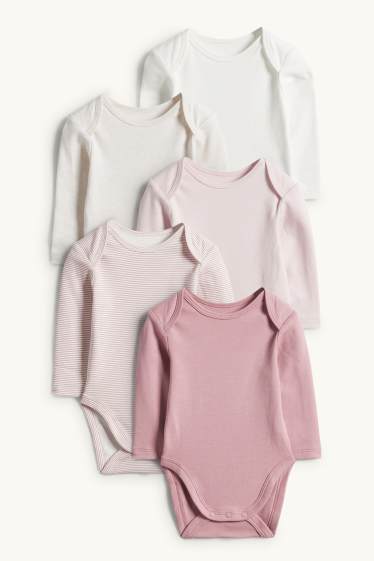 Baby Mädchen - Multipack 5er - Baby-Body - dunkelrosa