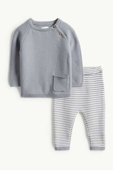 Baby Boys - Baby outfit - 2 piece - gray