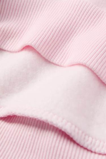 Children Girls - Teddy bear - sweatshirt - rose