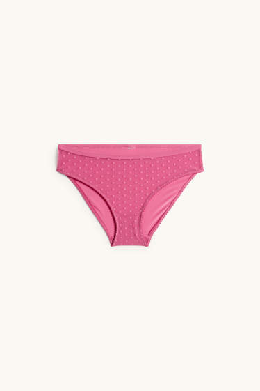 Femmes - Culotte - à pois - rose