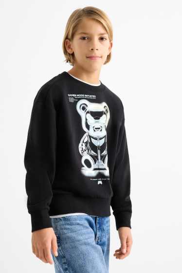 Kinderen: jongens - Gaming - sweatshirt - zwart