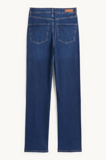 Dona - Straight Jeans - high waist - LYCRA® - texà blau fosc