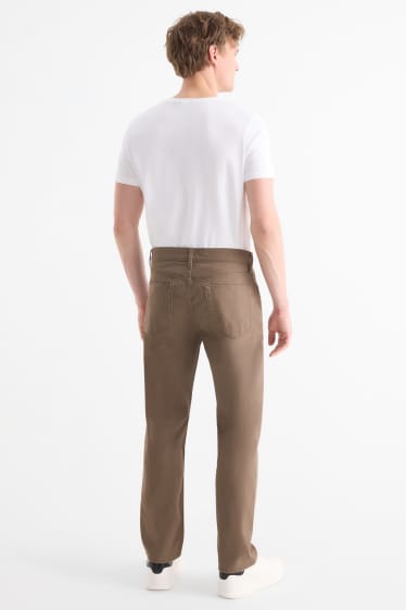 Hommes - Pantalon - regular fit - marron