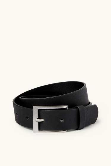Kinder Buben - Gürtel - Lederimitat - schwarz