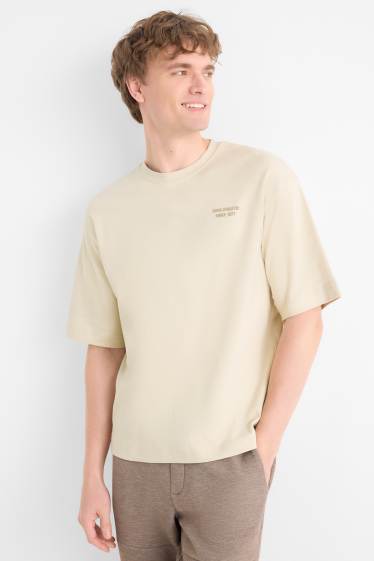 Herren - T-Shirt - Oversized - hellbeige