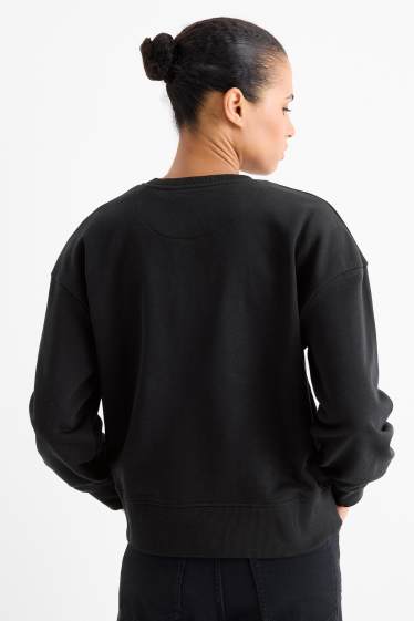 Damen - Sweatshirt - Micky Maus - schwarz