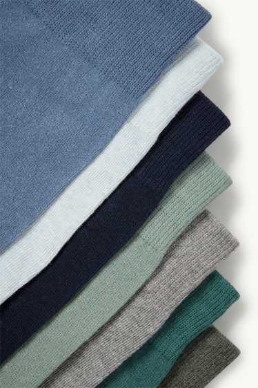 Men - Multipack of 7 - socks - light blue