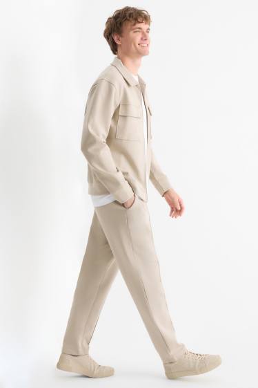 Men - Joggers - light beige