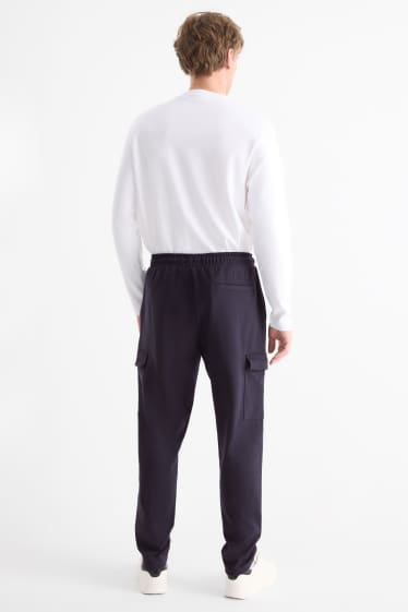 Uomo - Pantaloni sportivi cargo - blu scuro