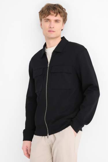 Herren - Sweatjacke - schwarz