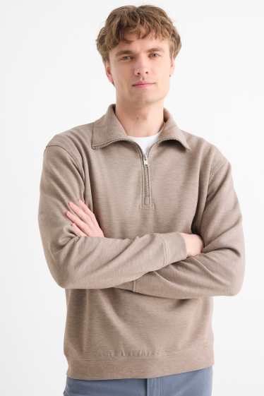 Men - Sweatshirt - taupe