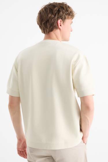 Herren - T-Shirt - Relaxed Fit - hellbeige