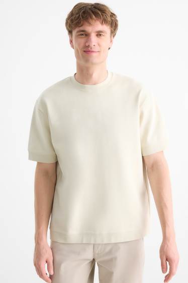 Herren - T-Shirt - Relaxed Fit - hellbeige