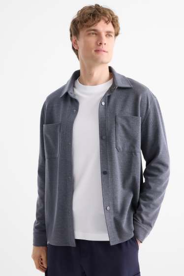 Hombre - Sobrecamisa - relaxed fit - Kent - azul oscuro