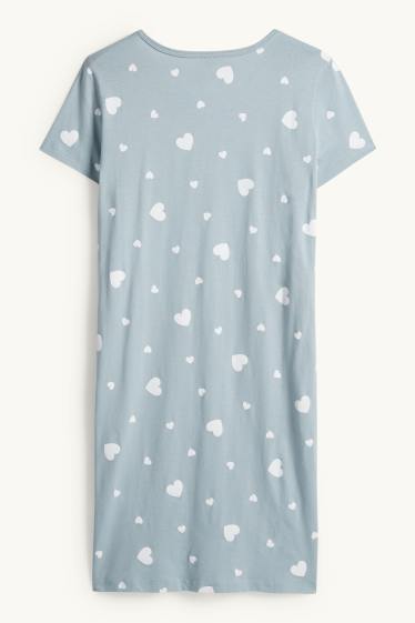 Dona - Camisa de dormir - estampada - turquesa