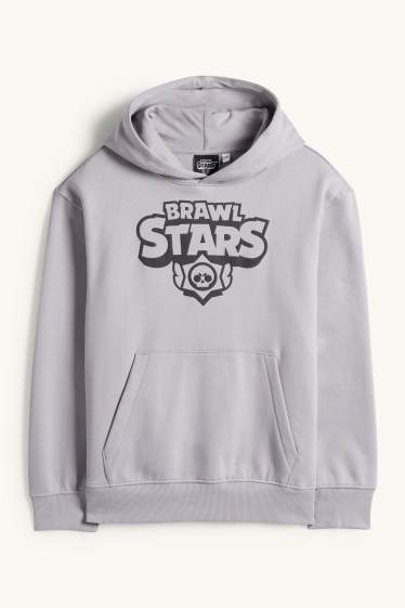 Children Boys - Brawl Stars - hoodie - gray
