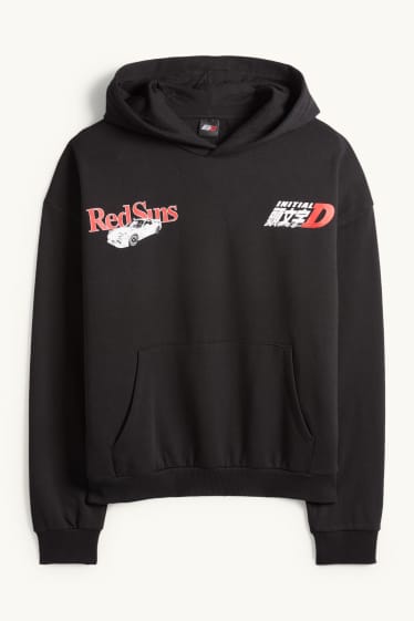 Bărbați - Hanorac - Initial D - negru