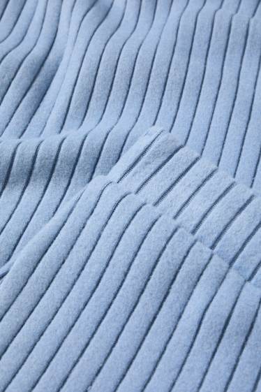 Kinder Mädchen - Set - Hoodie und Jogginghose - gerippt - 2 teilig - blau