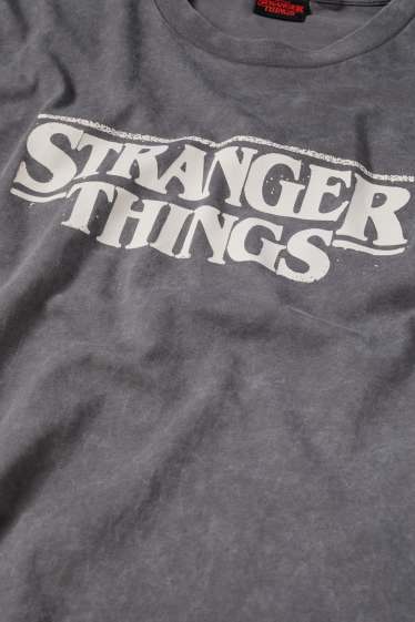 Home - Samarreta de màniga curta - oversized - Stranger Things - gris