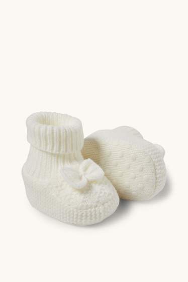 Unisex - Pantofi premergători bebeluși - alb-crem