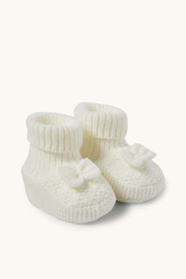 Unisex - Pantofi premergători bebeluși - alb-crem