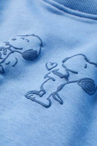 Femei - Bluză de molton - Peanuts - albastru