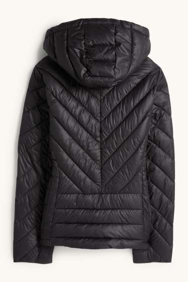Dona - Jaqueta embuatada amb caputxa - negre
