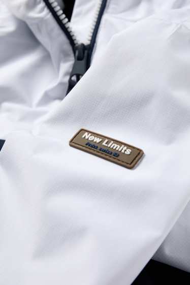 Enfants garçons - Veste à capuche - finition déperlante - bleu foncé