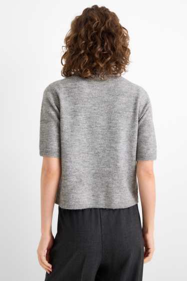 Women - Cardigan - gray-melange