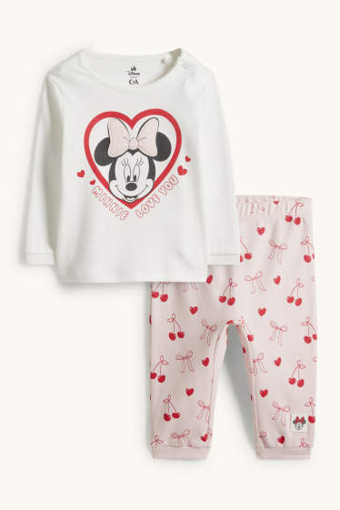 Bebés niñas - Minnie Mouse - pijama para bebé - 2 prendas - rosa