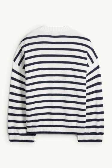 Dona - Jersei - de ratlles - blau fosc / blanc