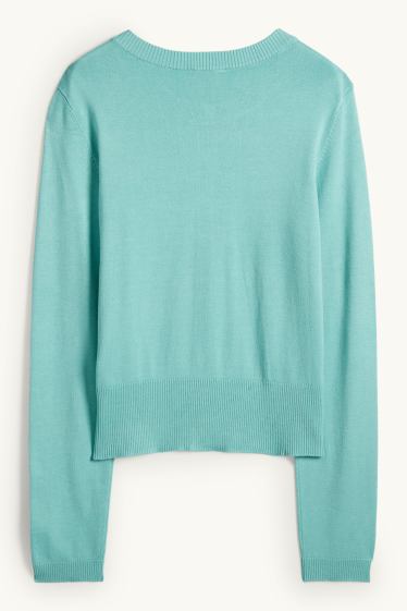 Dona - Jaqueta de punt - turquesa